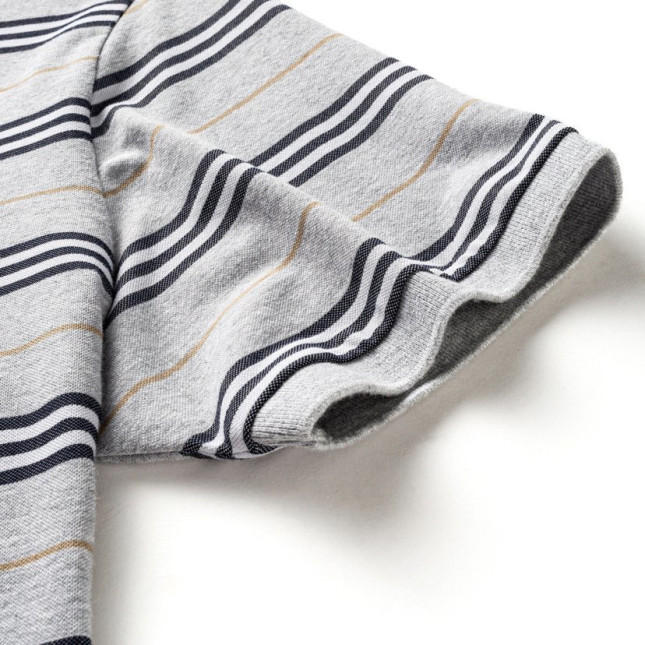 Pierre Cardin Men's Grey & Blue Striped Polo P61113013J93